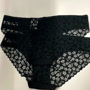 Bragas Auden encaje negro Par de 2 Talla S